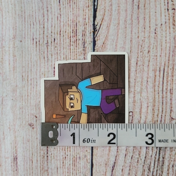 Minecraft Steve Sticker NEW - Picture 3 of 4
